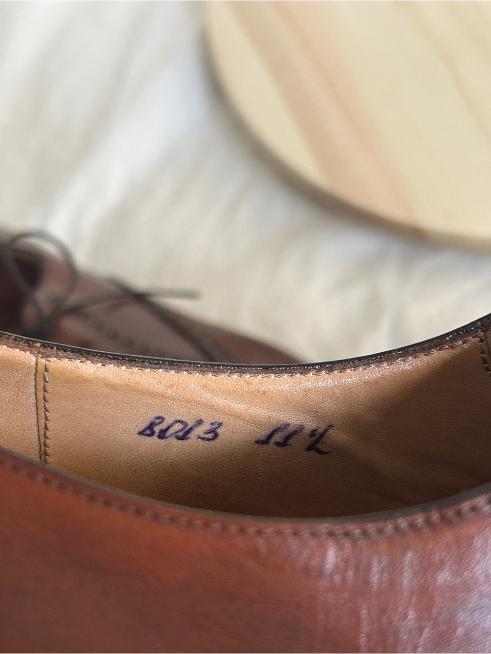 Silvano Sassetti Brown Leather Cap Toe Brogue Oxford Dress Shoes US 11.5 - Picture 7 of 11